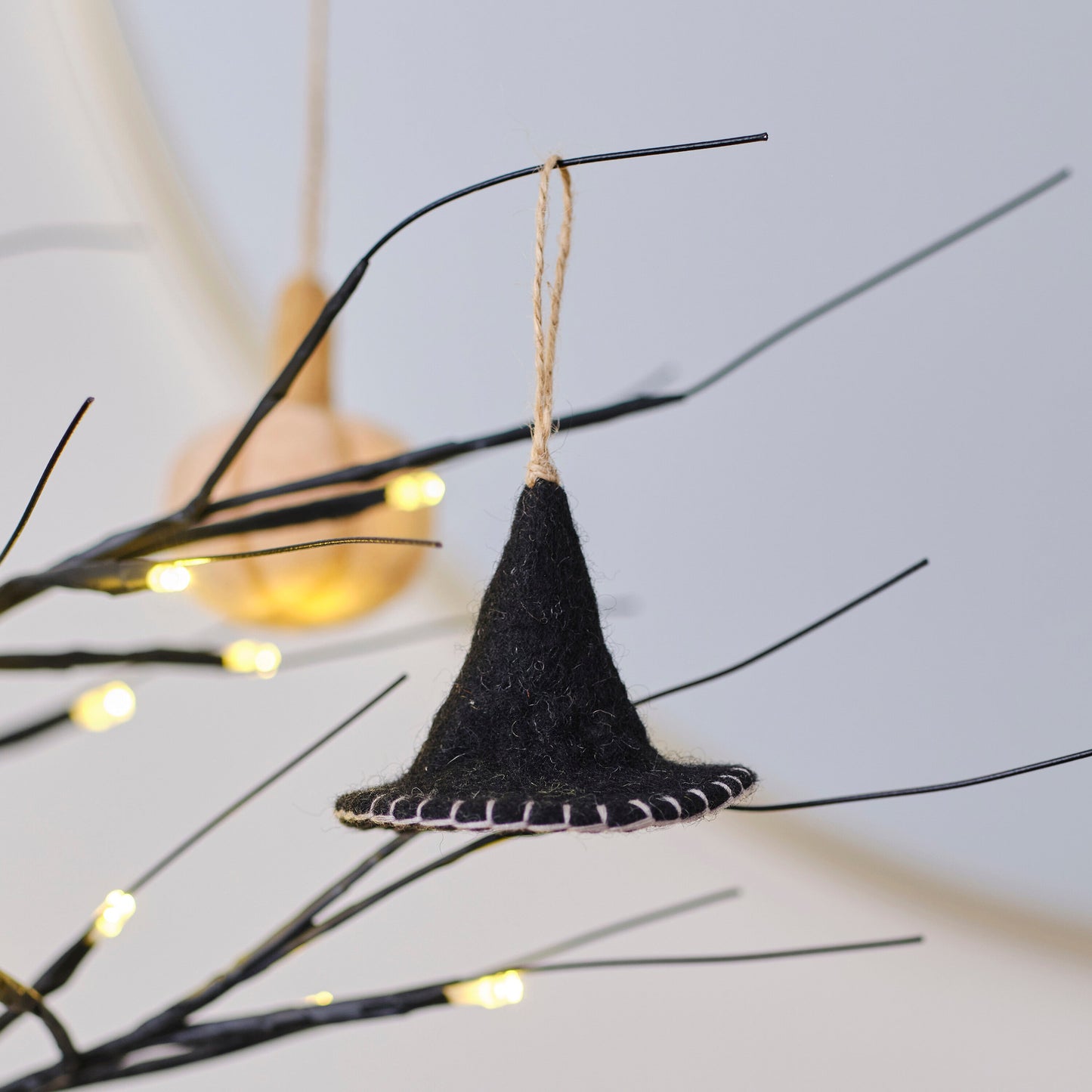 Felt Witches Hat Halloween Tree Decoration- 5 Inner Pack