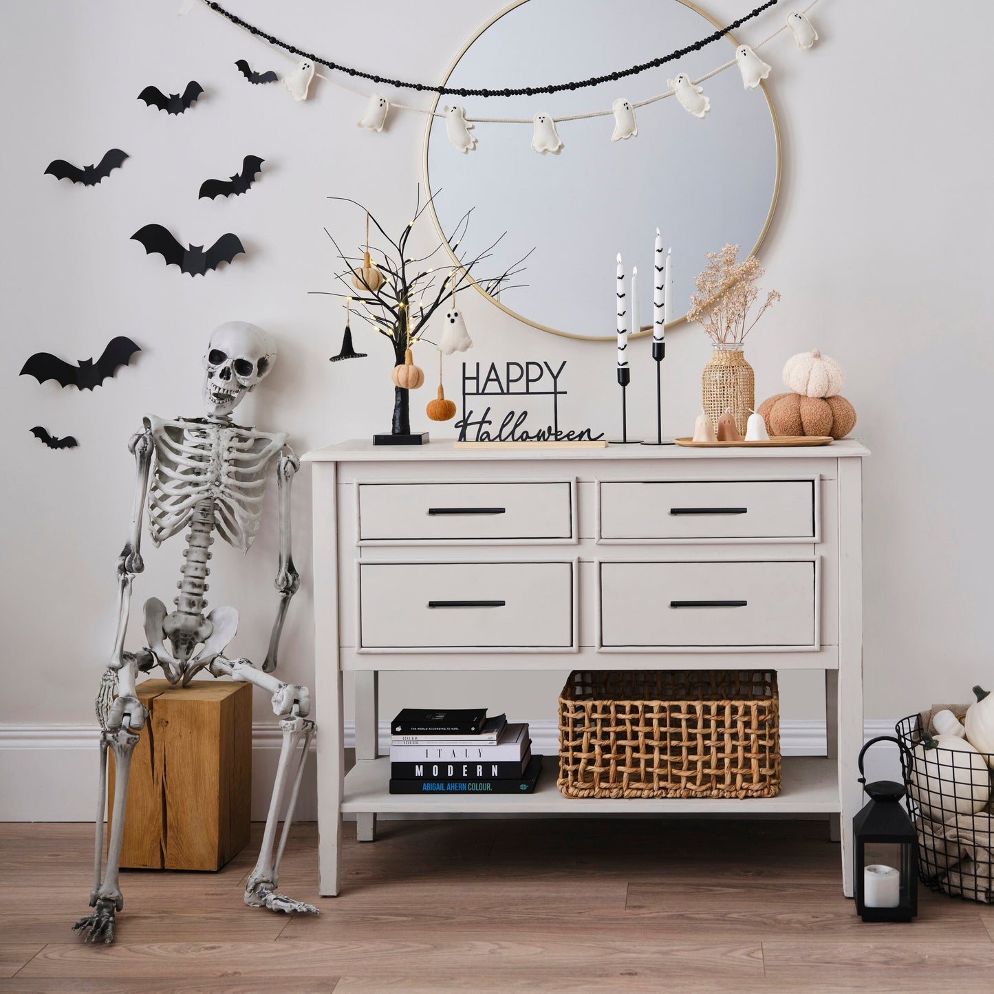 Felt Pumpkin Hanging Halloween Tree Decorations- 5 Inner Pack