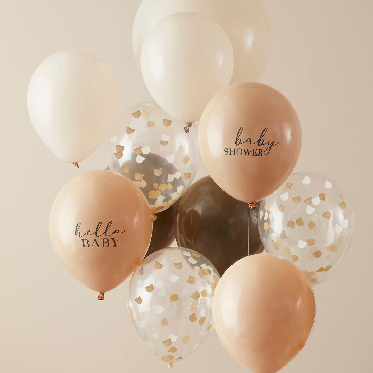 Neutral Baby Shower Balloon Bundle- 5 Inner Pack