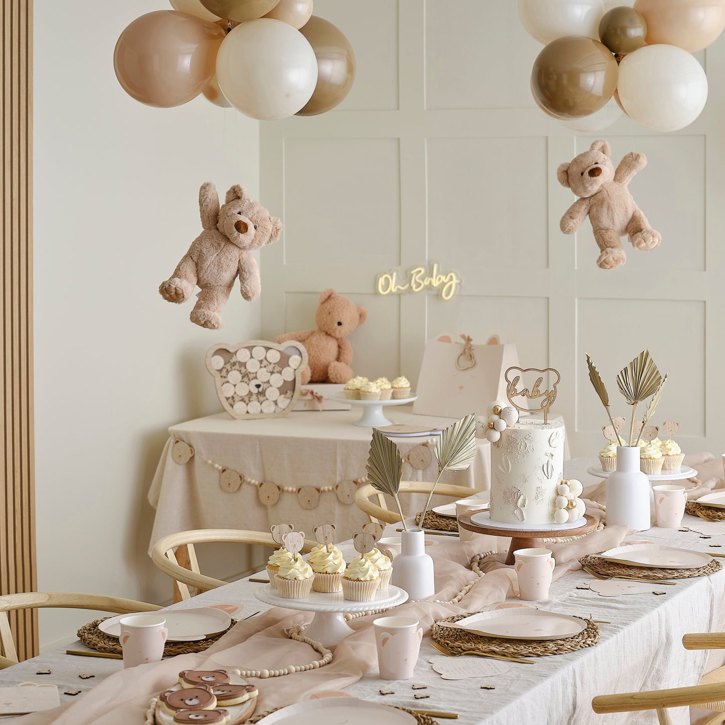 It's a Girl Wooden Baby Shower Cake Topper- 5 Inner Pack