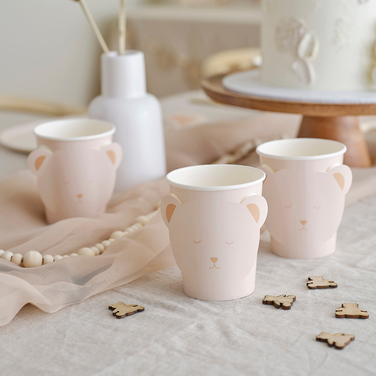 Pop Out Teddy Bear Baby Shower Cups- 5 Inner Pack