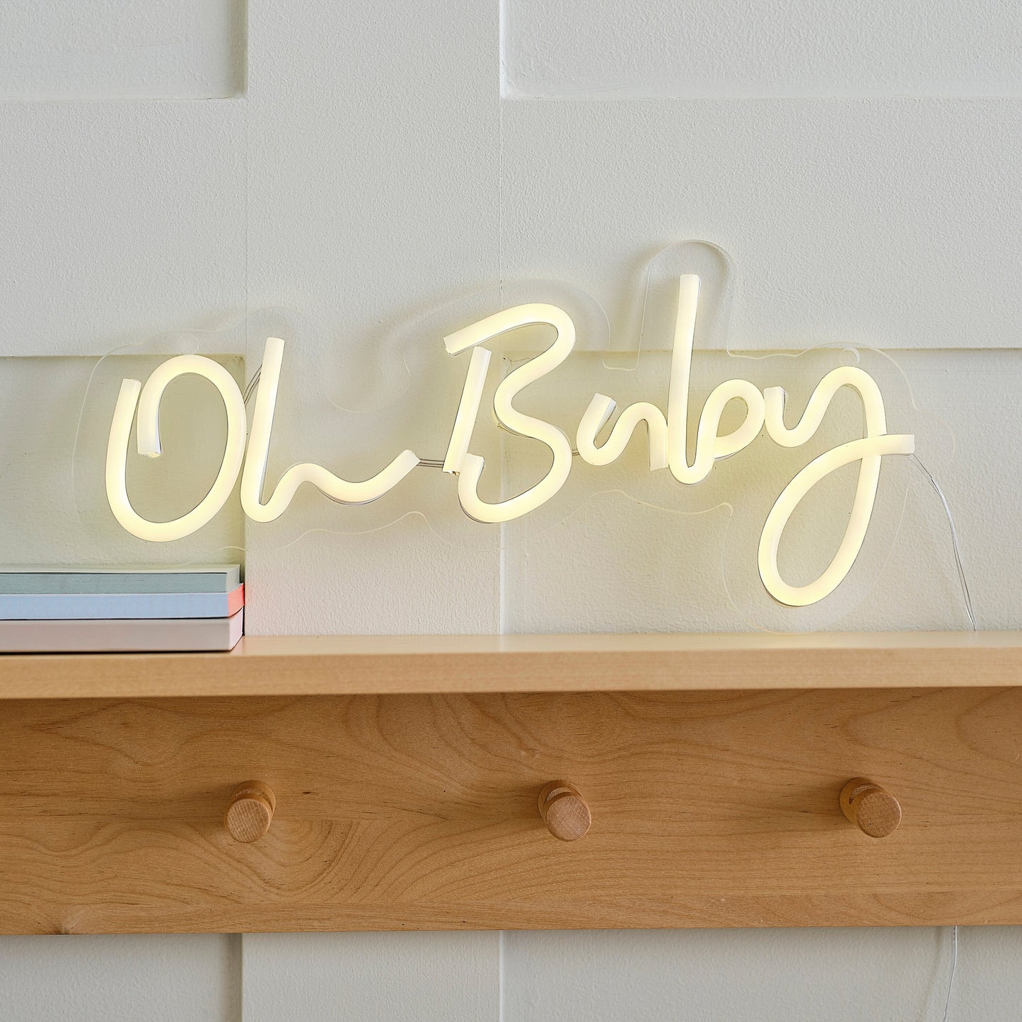 White Oh Baby Neon Sign- 4 Inner Pack