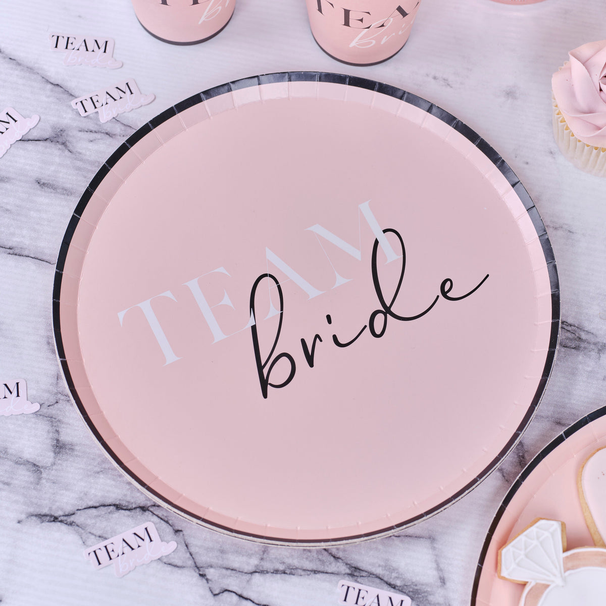 Team Bride Hen Party Paper Plates- 5 Inner Pack