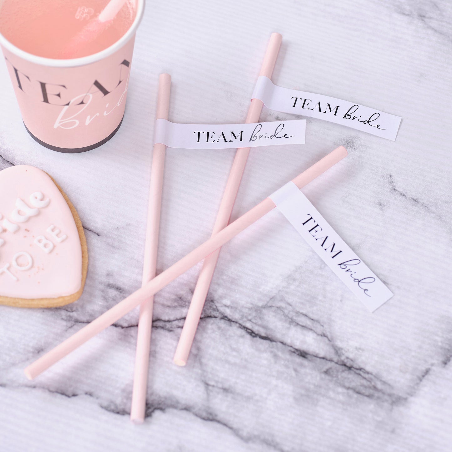 Team Bride Hen Party Paper Straws- 5 Inner Pack