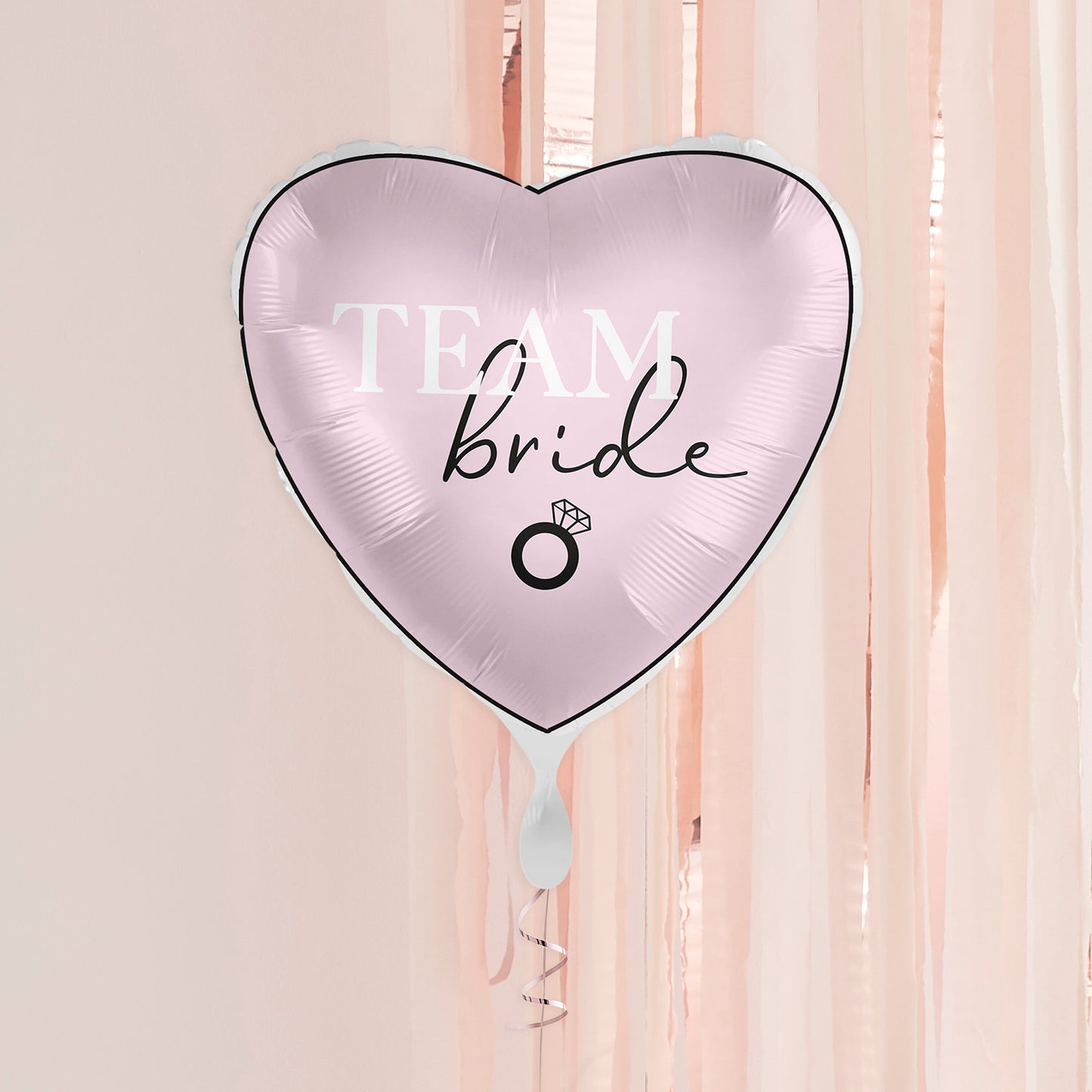 Team Bride Pink Heart Hen Party Balloon- 5 Inner Pack