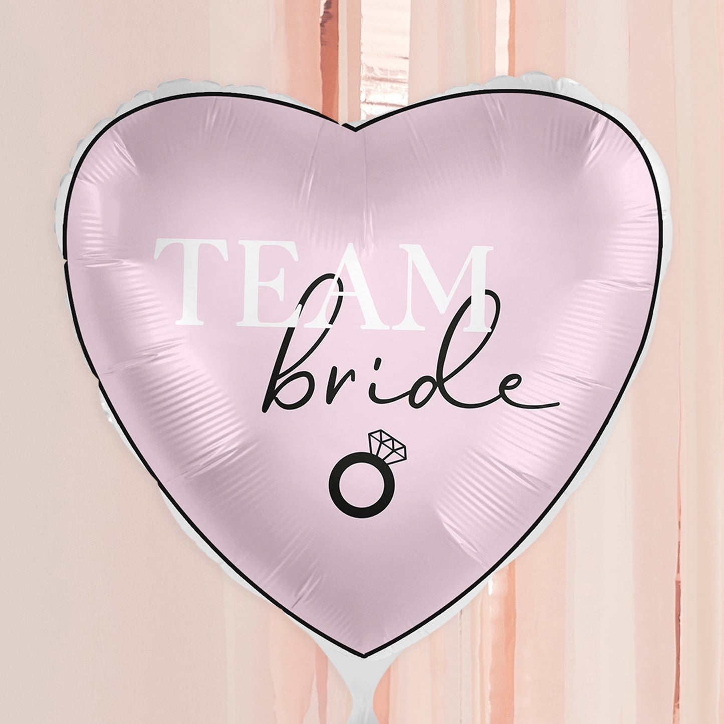 Team Bride Pink Heart Hen Party Balloon- 5 Inner Pack