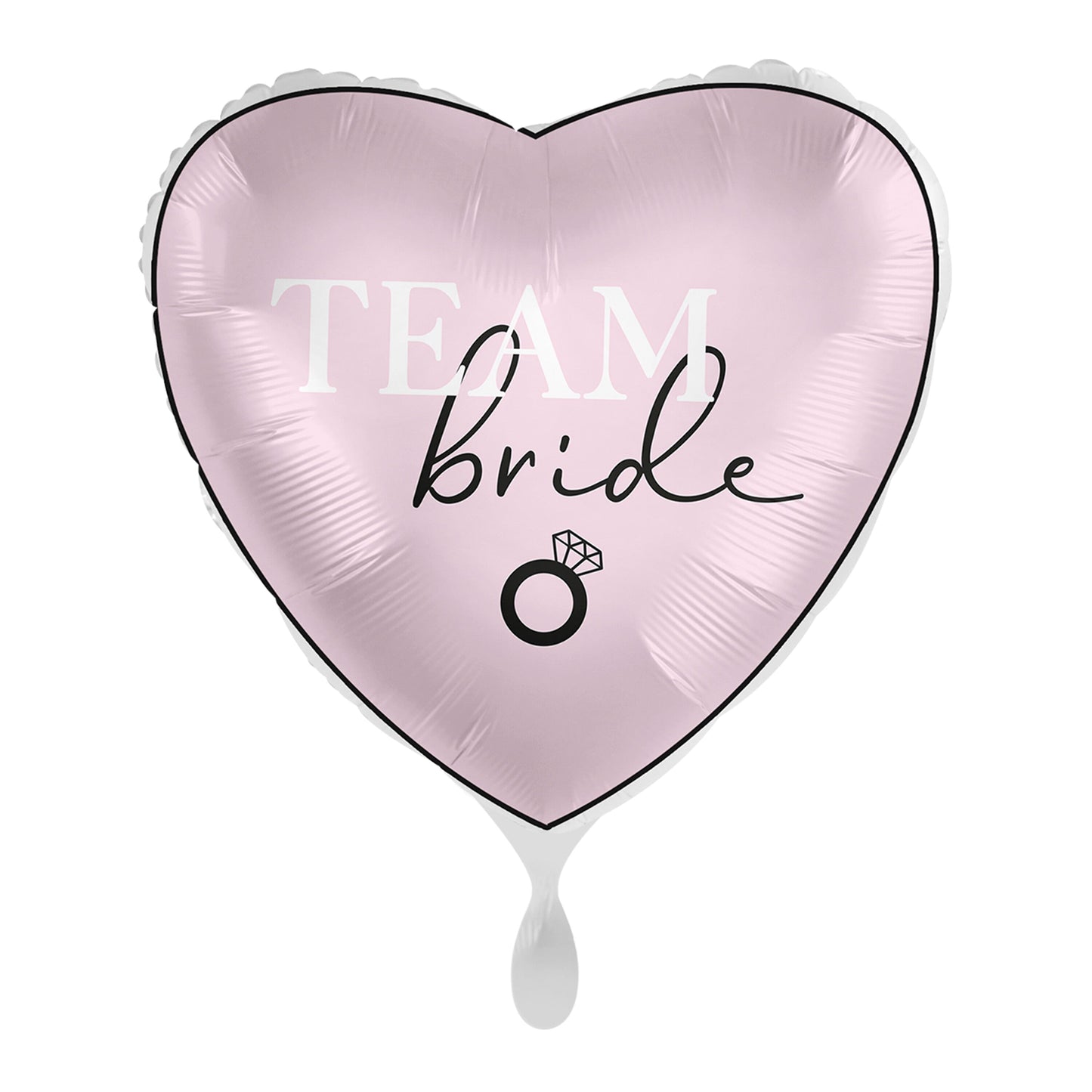 Team Bride Pink Heart Hen Party Balloon- 5 Inner Pack