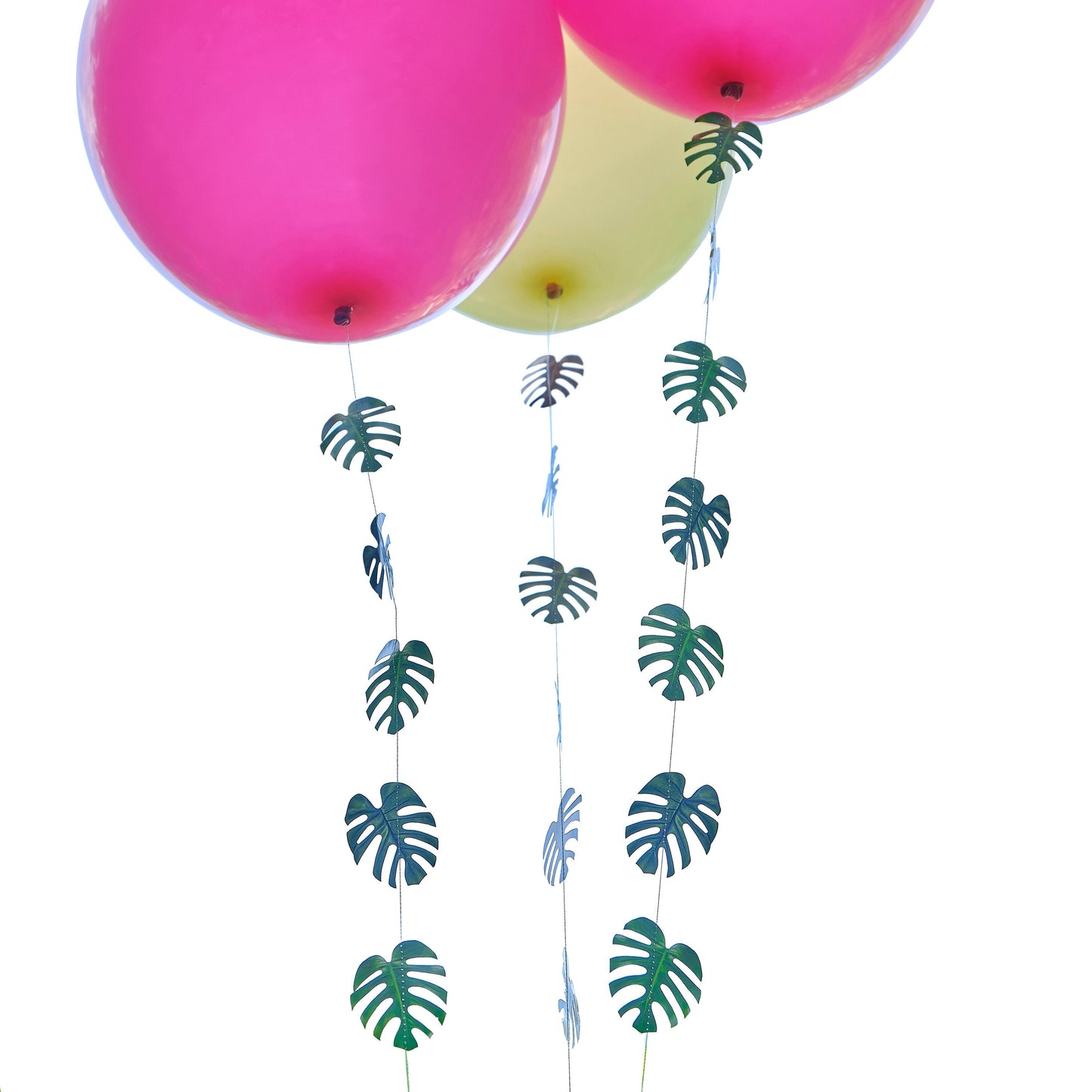 Palm Leaf Hawaiian Tiki Balloon Tails Decoration- 5 Inner Pack