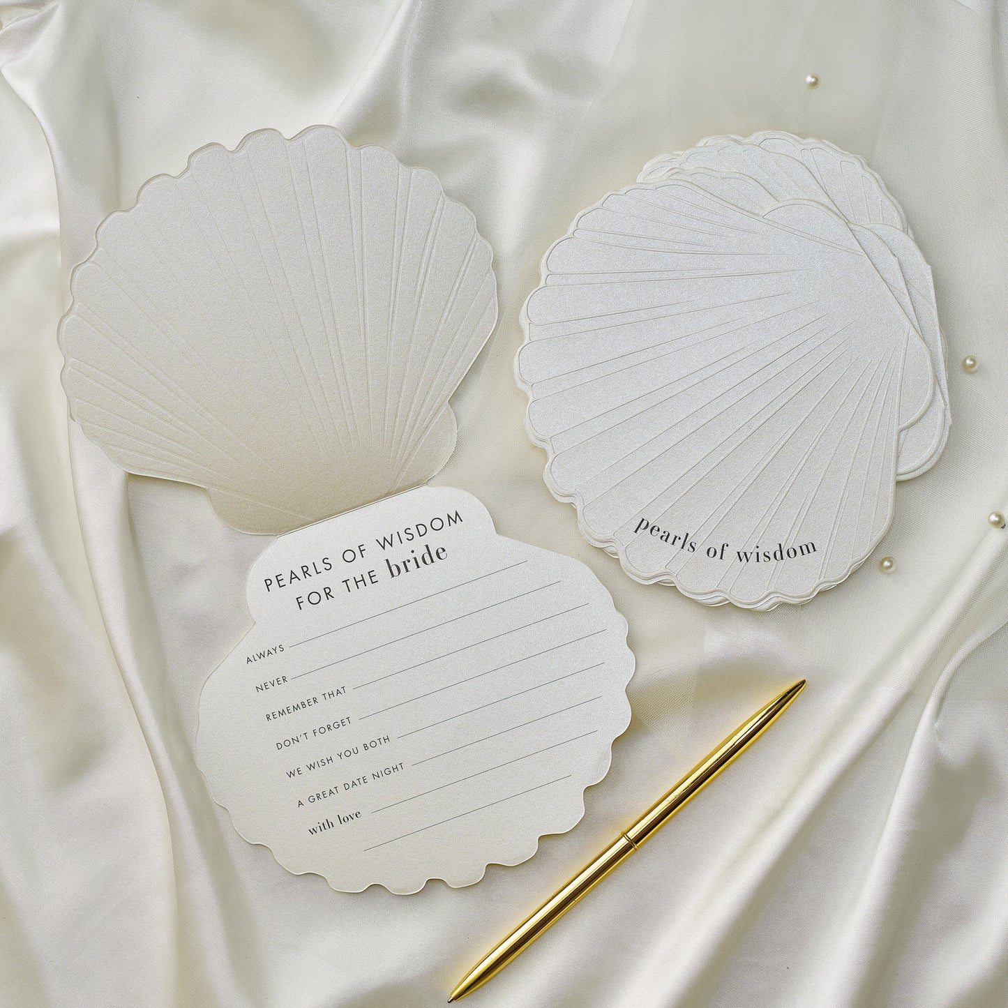 'Pearls of Wisdom' Advice for the Bride Cards- 10 Inner Pack