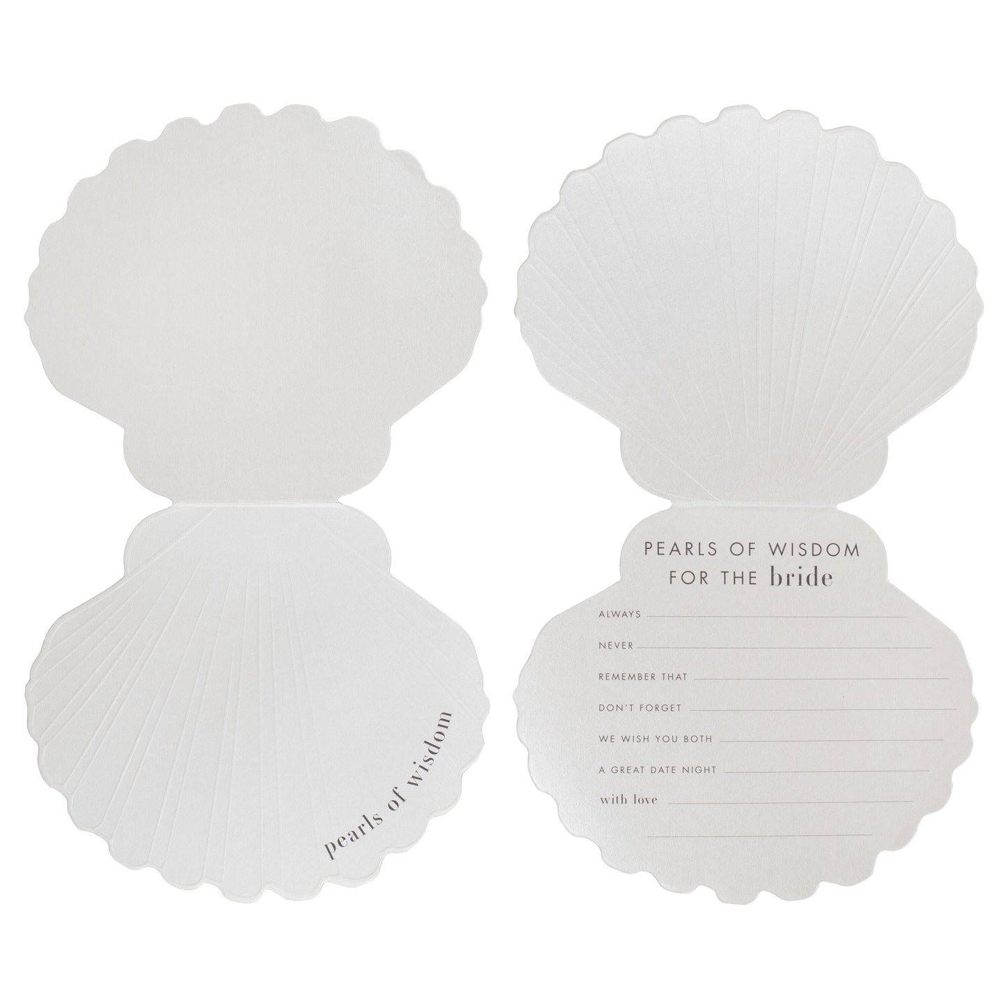 'Pearls of Wisdom' Advice for the Bride Cards- 10 Inner Pack