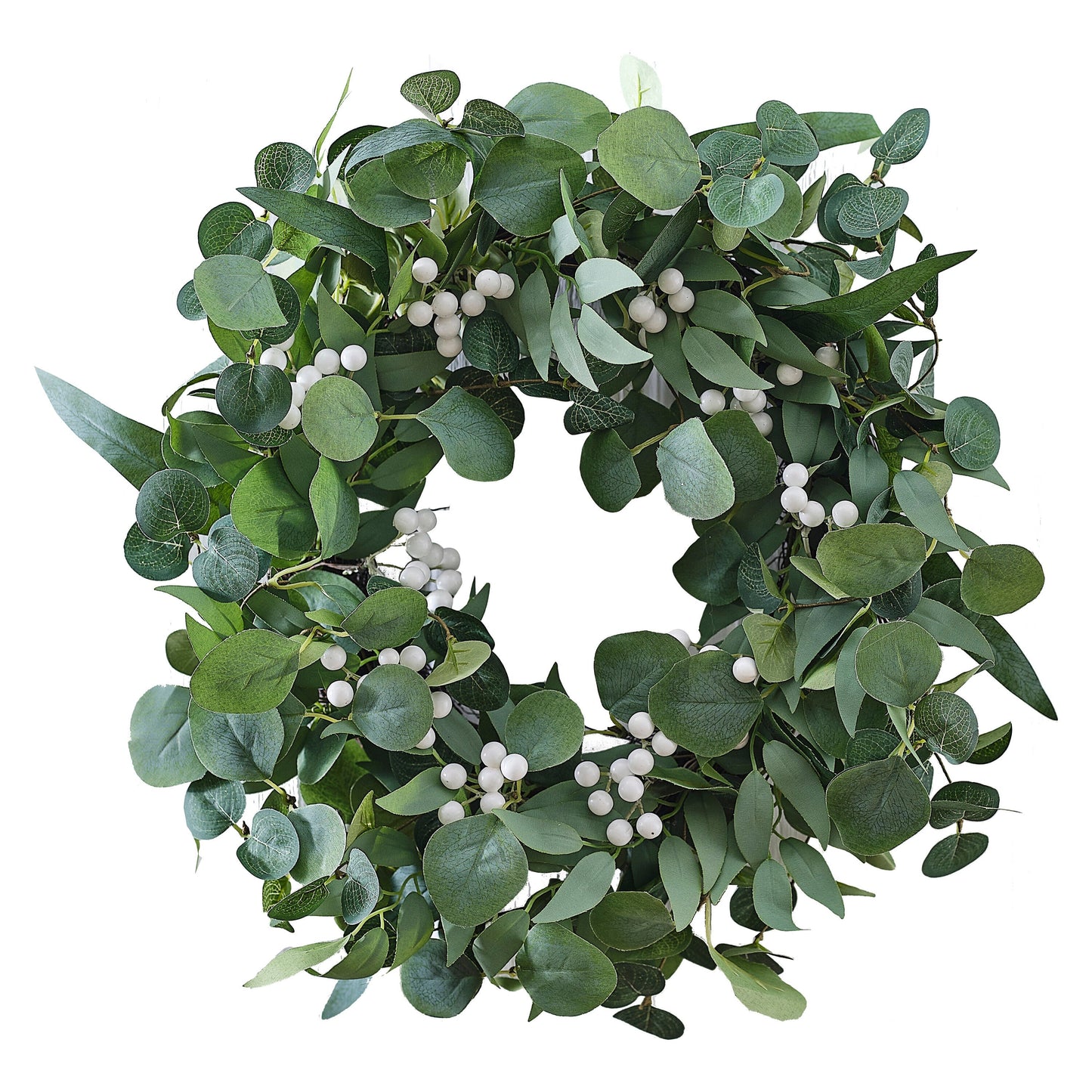 Eucalyptus and White Berries Christmas Door Wreath- 5 Inner Pack