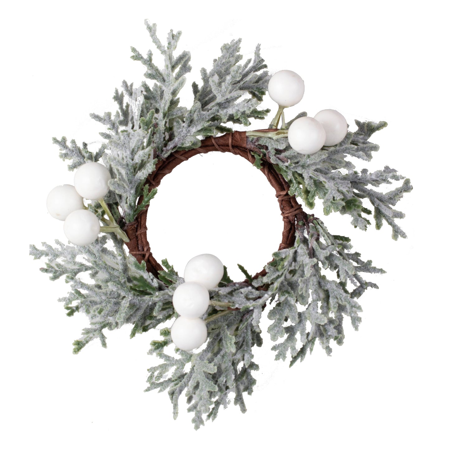 Foliage Christmas Napkin Rings with Berries- 5 Inner Pack