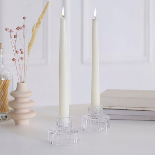 Clear Glass Candle Holders- 5 Inner Pack
