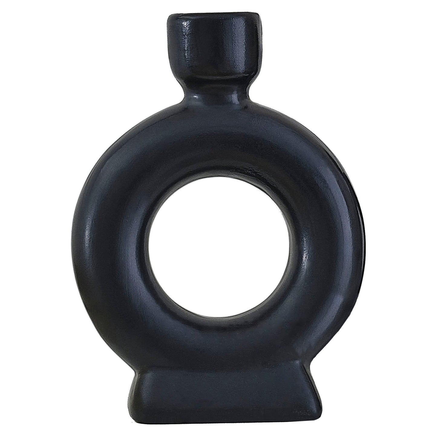 Black Ceramic Candle Holders- 5 Inner Pack