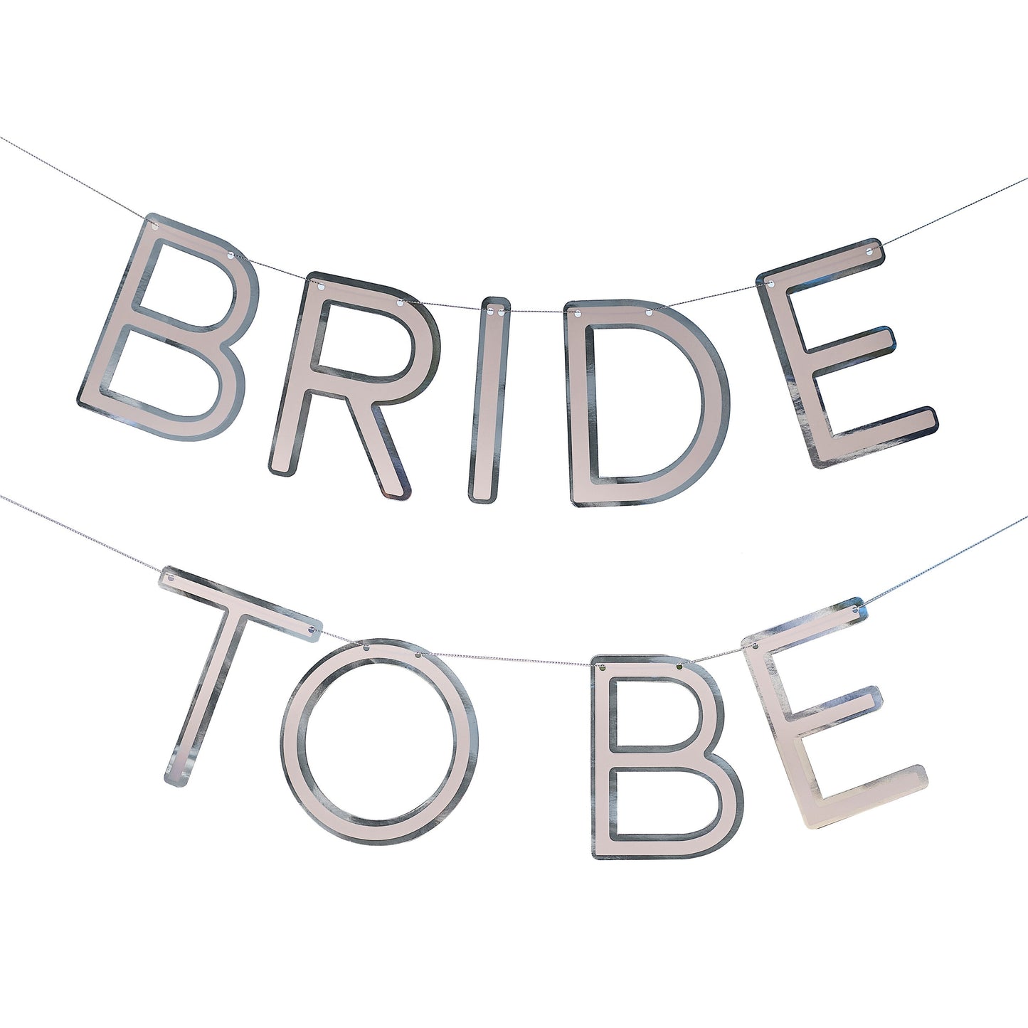 Silver Bride To Be Hen Party Bunting- 5 Inner Pack