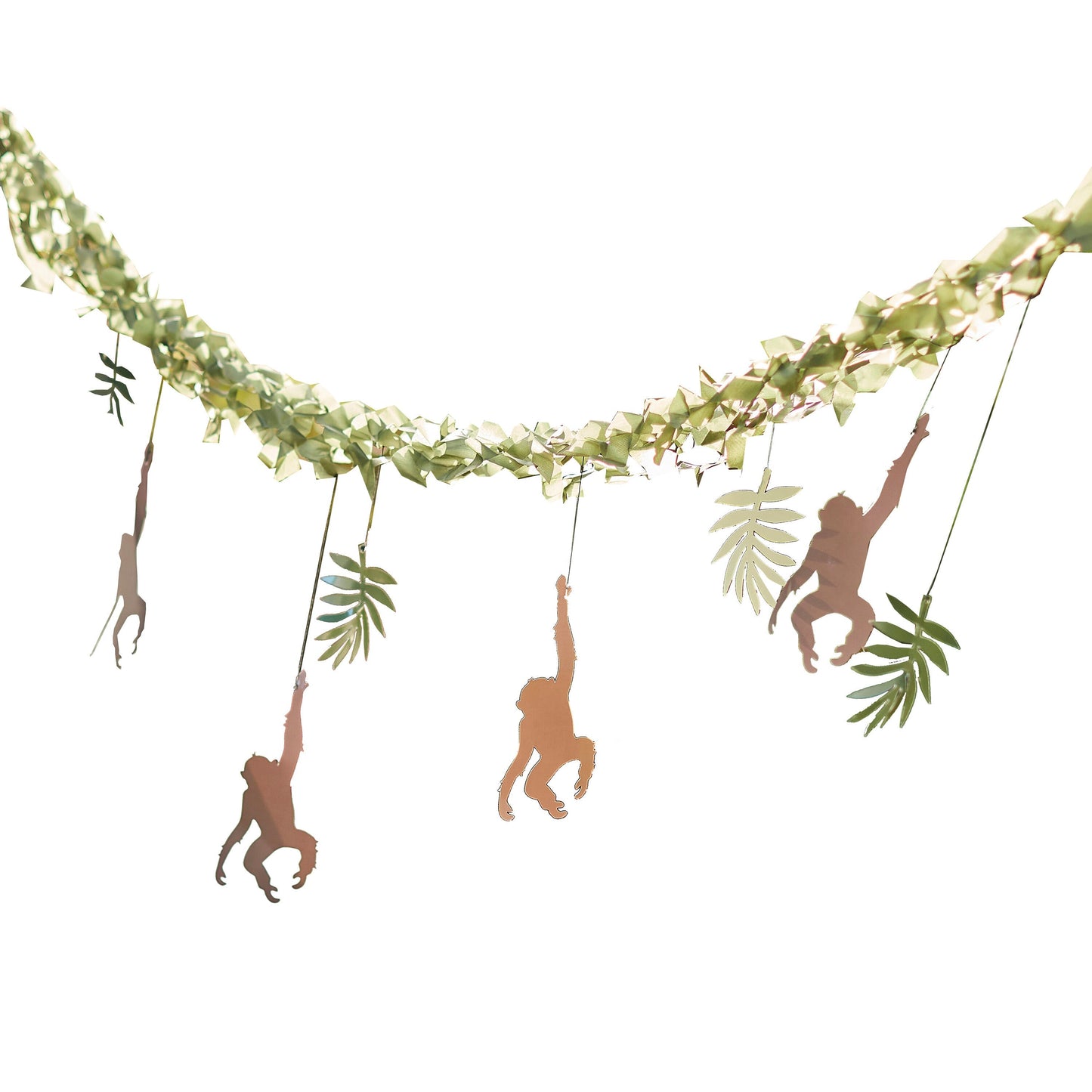 Monkey & Leaf Jungle Bunting Backdrop- 5 Inner Pack