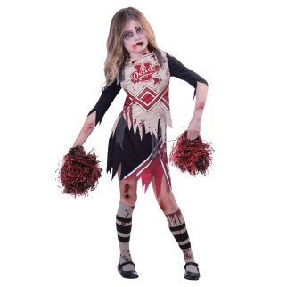 Zombie Cheerleader Costume - Age 5-6 Years - 1 PC : Amscan International