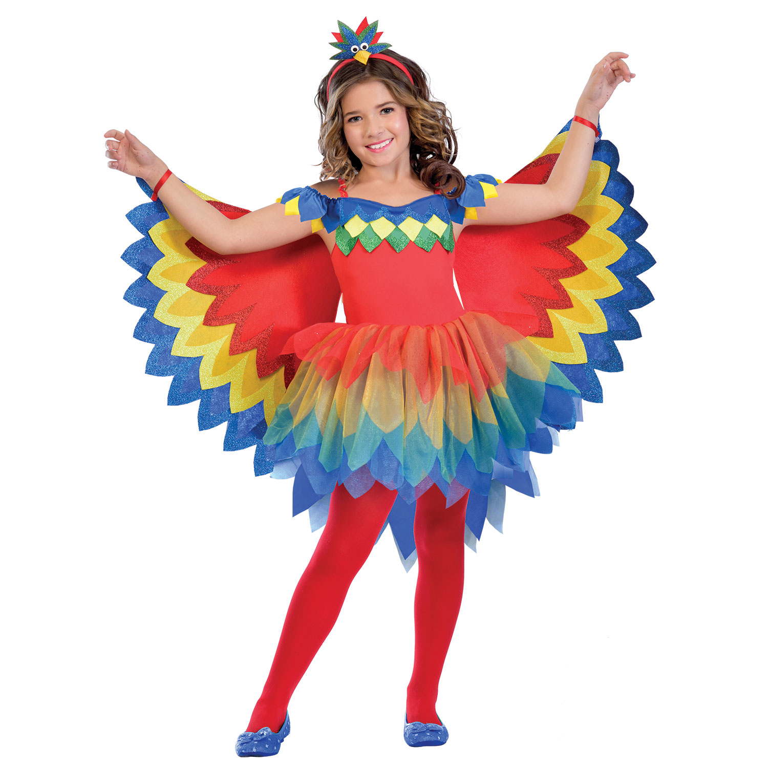 Pretty Parrot Fairy Costume - Age 3-4 Years - 1 PC : Amscan International