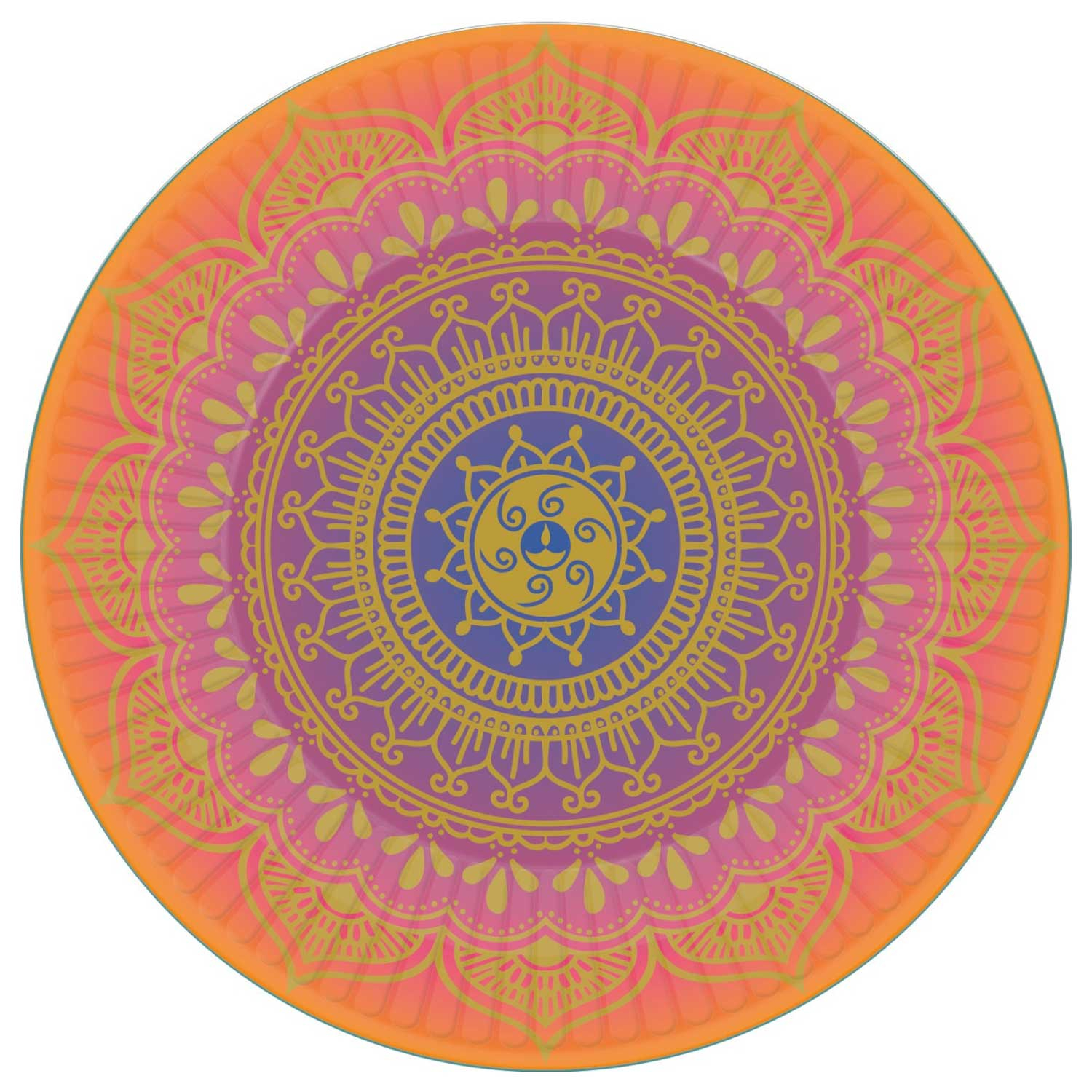 Diwali Mixed Pack Paper Plates 23cm - 6 PKG/8 : Amscan International