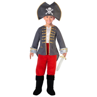 Captain Costume - Age 4-6 Years - 1 Pc : Amscan International