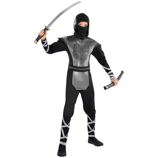 Children Howling Wolf Ninja Costume - Age 8-10 Years - 1 PC : Amscan ...