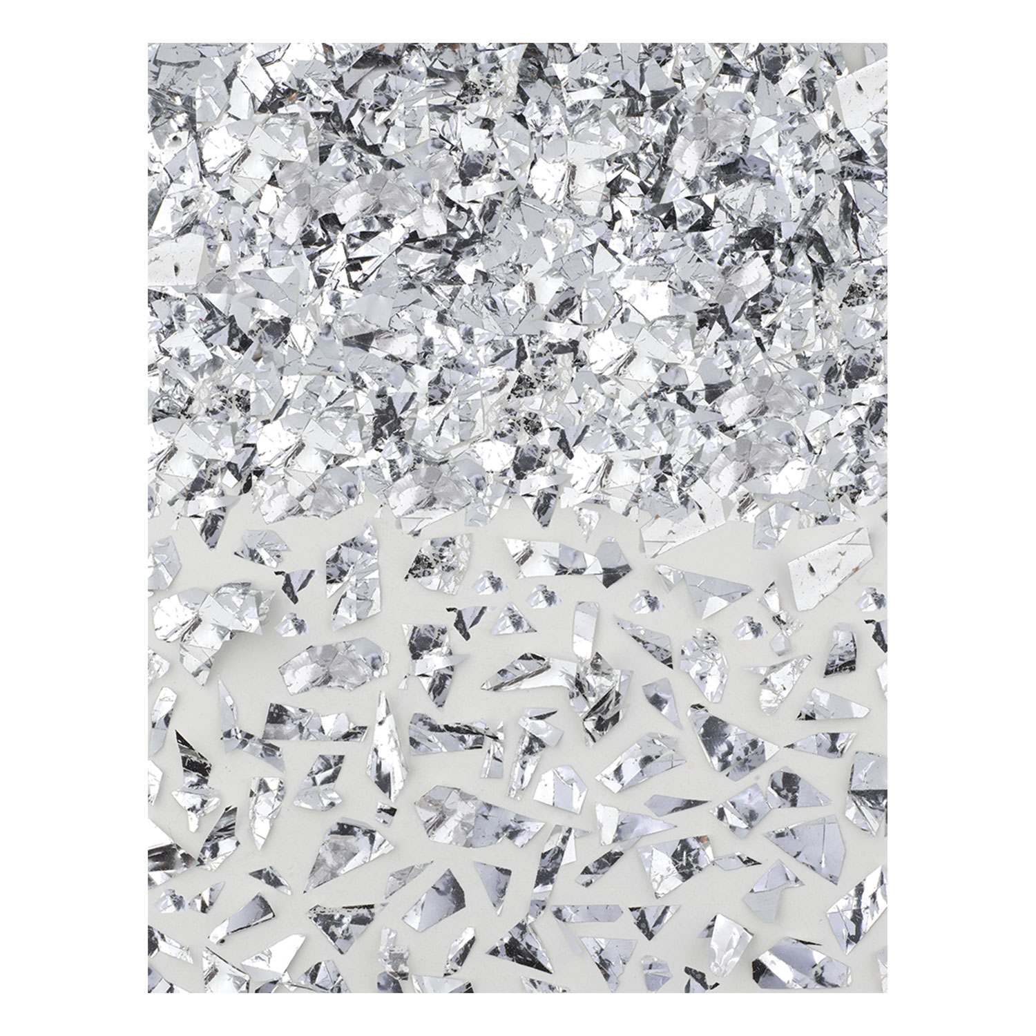 Glitter - Silver Confetti - 12 x 59 roll