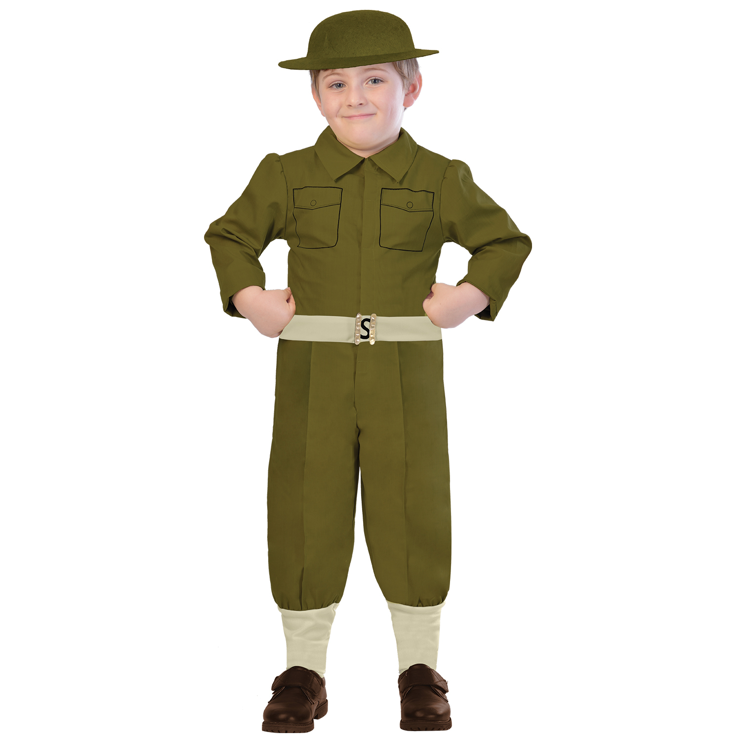 WW1 Soldier Costume - Age 9-10 Years - 1 PC : Amscan International