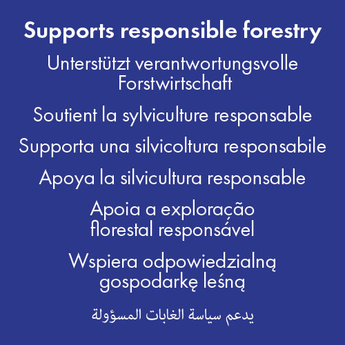 Supports sustainably forestry.