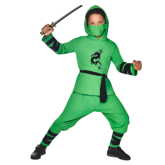 Ninja Warrior Green Costume - Age 8-10 Years - 1 PC : Amscan International