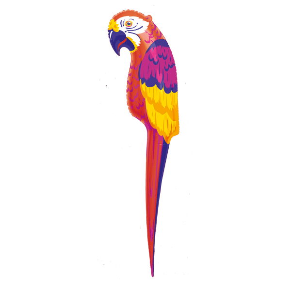 Tropical Parrot Shaped 29 Inch Foil Balloon 5055989214448 | eBay