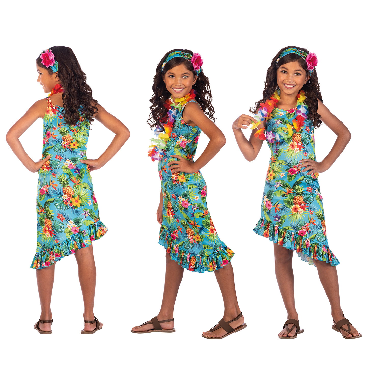 Hawaii Dress Blue - Age 4-6 Years - 1 PC : Amscan International