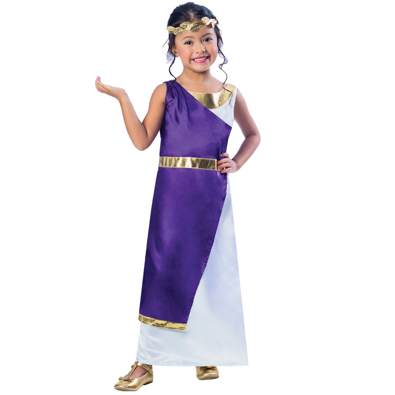 Roman Girl Costume - Age 7-8 Years - 1 PC : Amscan International