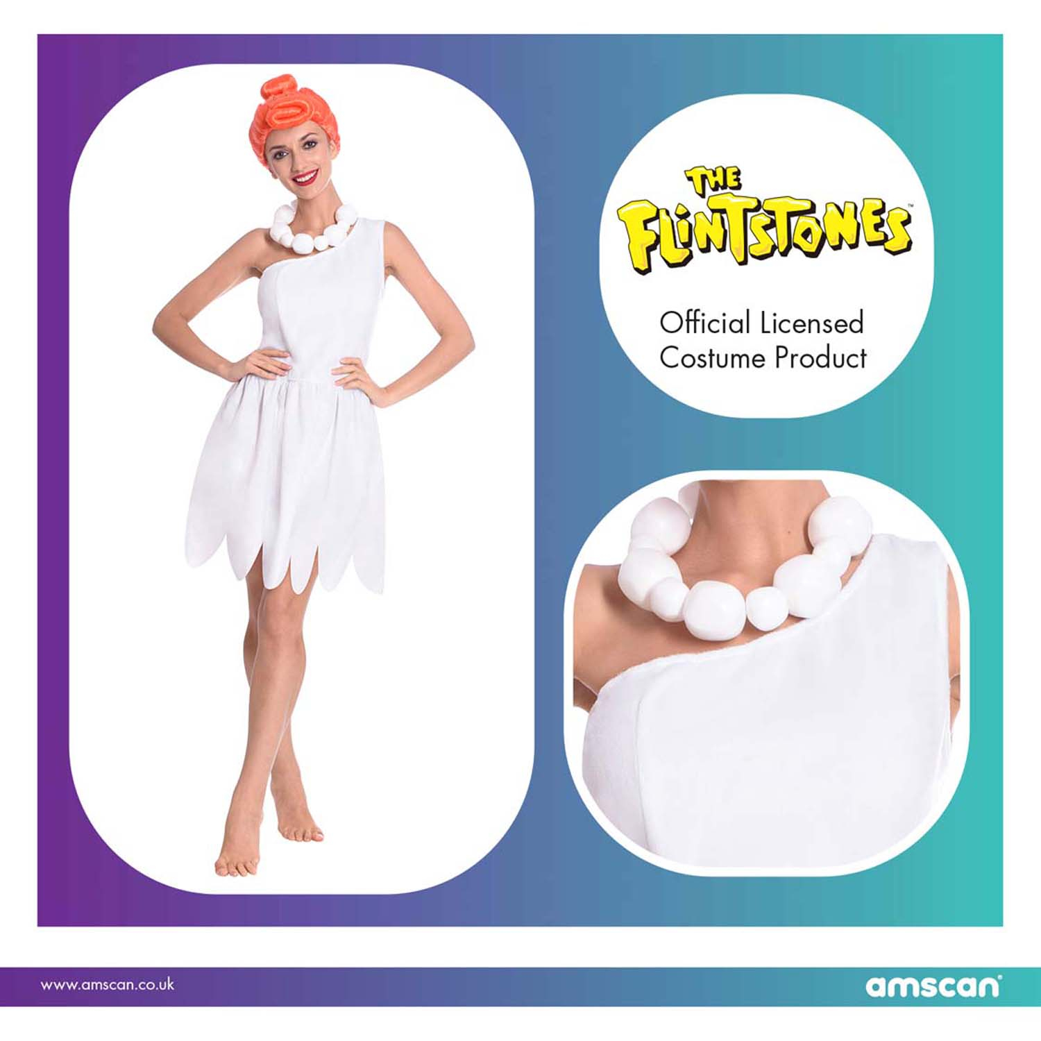 Wilma Flintstone Costume Size 14 16 1 Pc Amscan International