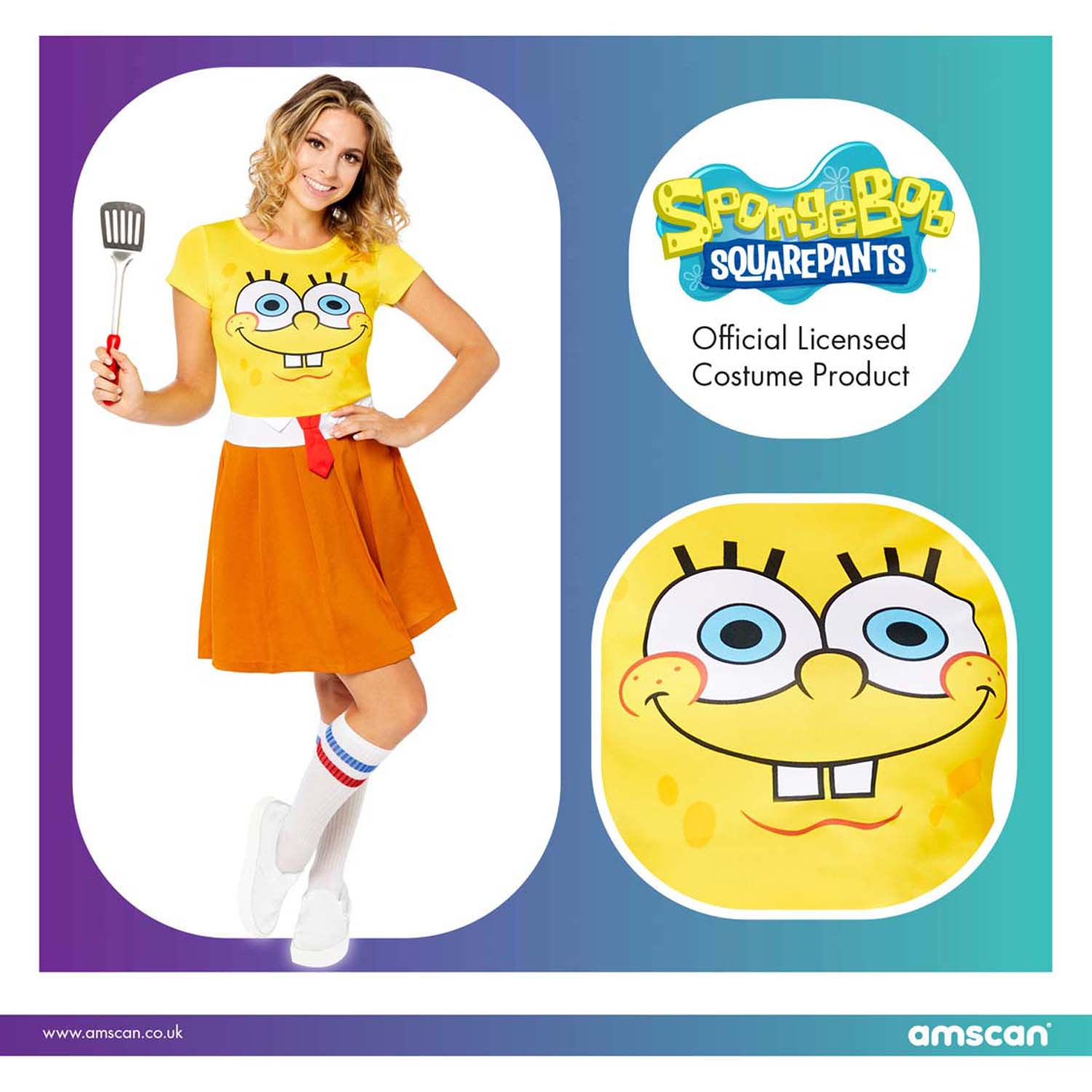 SpongeBob SquarePants Dress - Size 8-10- 1 PC : Amscan International