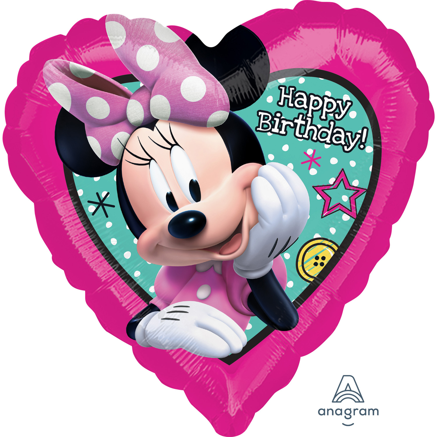 Minnie Mouse Joyeux Helper Anniversaire 18 Foil Balloon Ebay